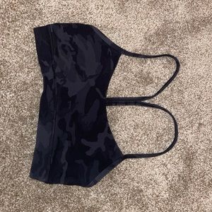 Lululemon Black Camo Flow Y Bra